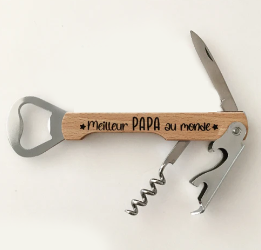 Canif Ouvre-bouteille - Meilleur papa du monde